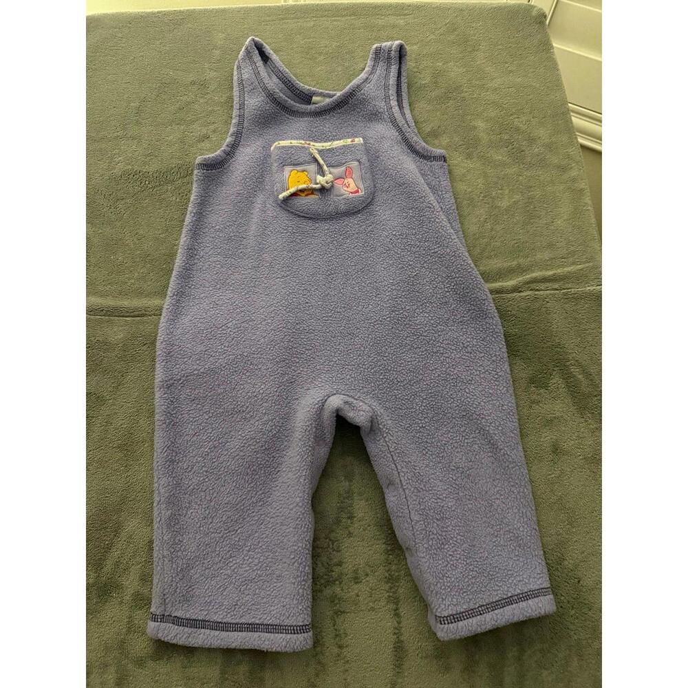 Disney Baby Winnie the Pooh Fleece Romper Sleeveless Lavender Baby Outfit 12M